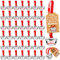 60 Sets Weihnachtsglocken Dekor Weihnachten Believe Bell Ornamente Bulk Polar Express Glockendekorationen Xmas Party Geschenke Gefälligkeiten Tags Silber Schlitten Glöckchen für