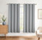 Bujasso Silver 95% Blackout Curtains Triple Layer Thermal Insulated Window Panels 72 inches Long for Living Room Bedroom Understated luxury Silver Draps Grommet Top 2 Panels 45 Wx72 L