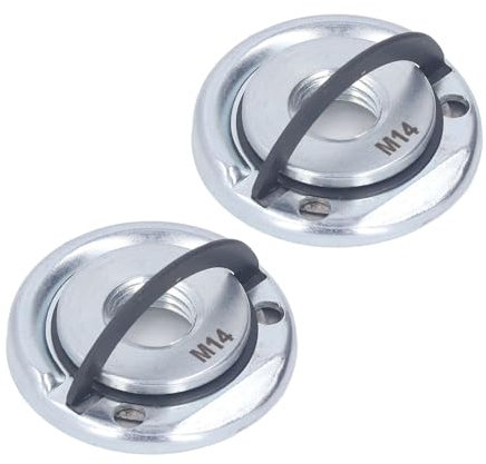 2Pcs Angle Grinder Flange Nut M14 Dia 45mm Metal Self Locking Plate Quick Clamping Release Flange Nut Quick Clamp Fitting Part