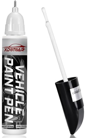 White Car Paint Touch Up Pen, Color Accurate Touch Up Paint for Cars, Professional Automotive Scratch Repair, Lasting Auto Scratch Remover, Fast Dry, Easy to Use, Safe and Washable, Versatile Use