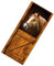 3D Door Sticker Self Adhesive Animal Horse Door Decal Removable Wallpaper for Bedroom 77x200cm Nursery Room