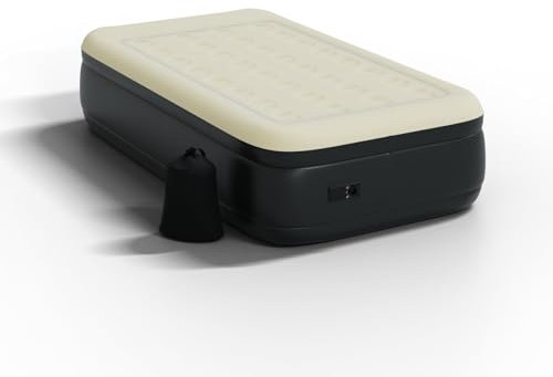 Luftmatratze | selbstaufblasend | Pumpe | Gästebett | Reisebett | Notbett | Campingbett | Einzelbett | Luftbett | Flockvelours | ergonomisch | faltbar | wasserabweisend