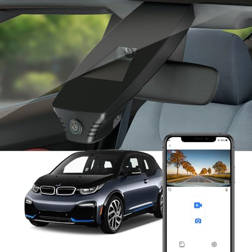 Fitcamx Dashcam 4K Geeignet für BMW i3 2018-2021 94Ah 120Ah (HD2-D9508, Length 26cm), OEM Autokamera 2160P UHD Video WiFi, G-Sensor, Loop-Aufnahme, WDR Dashcam mit akku, Plug & Play, mit 64GB Karte