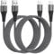 Cavo iPhone 3M 2 Pezzi [Certificato MFi], Cavo Caricatore iPhone Cavo USB Lightning Nylon Cavetto iPhone Filo Caricatore iPhone Cavi per Apple iPhone 14 13 12 11 Pro Max XS 8 7 6 iPad