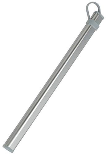 SUN-K Tubos de Almacenamiento de Palillos Caja de AleacióN de Aluminio Caja para Palillos de Titanio Caja de Almacenamiento Sin Palillos Gris