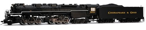 Rivarossi HR2952 Cheseapeake und Ohio, Gelenkdampflokomotive 2-6-6-6 „Allegheny“, #1653, Dampflokomotive