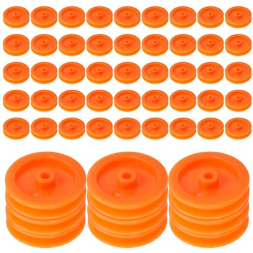 ULTECHNOVO 1set Plastic Pulley Toy Pulley for Rc Car Belt Pulley Mini Gear Multipurpose Pulley Plastic Model Accessories DIY Parts Plastic Gear Pulley Wheel Mute Pulley 100pcs