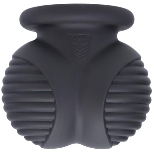 Fort Troff Ball Bunker - Black Silicone Ball Stretcher - Ball Sucker - By Doc Johnson