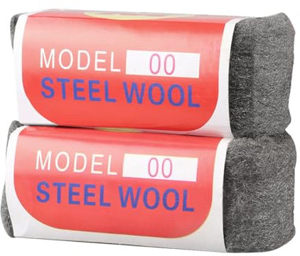 Stahlwolle, 2 Stück 00 Stahlwolle, Einfach Zu Schneiden, Polieren, Reinigung von Kunststoffjalousien, Zum Füllen von Löchern und Rissen in Wänden, für Räume, Garagen und Gärten