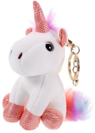 VICASKY Plüsch Einhorn Schlüsselanhänger Süßer Schlüsselring Perfektes Für Fest Kreative Dekoration Für Taschen Handys Und Für Und Familie