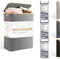 Blumtal Wäschekorb 3 Fächer 150L mit 3 herausnehmbarem Wäschesäcken - Wäschekorb grau - Wäschesammler 3 Fächer - Pfandflaschen Sammelbehälter - laundry basket mit Deckel - Wäschebox