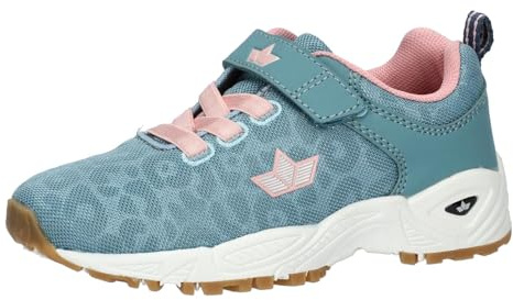 Lico Jungen Mädchen Alisa VS Hallenturnschuhe, Petrol/Rosa, 37EU