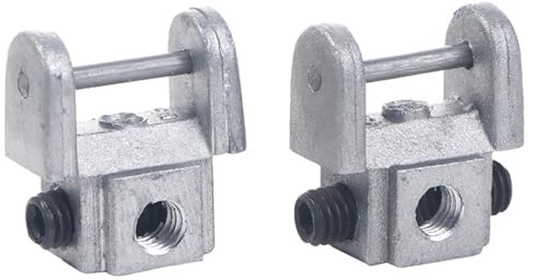 Laubsäge-Klemmen mit mehreren Winkeln, robustes Edelstahl-Werkzeugzubehör, silberfarben, strapazierfähig, Laubsäge-Teil, Edelstahlhalter, 2 Stück