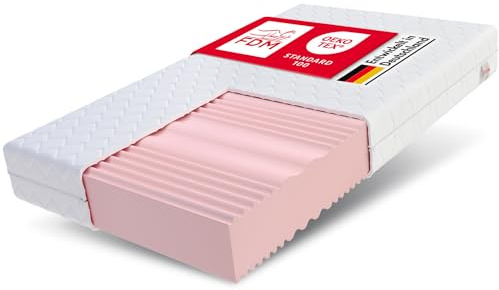 FDM Matratze 80x200 cm Härtegrad H3 H4 Höhe 24 cm Kaltschaummatratze Doppelseitige Rollmatratze HR-Schaum 7 Komfortzonen mit Hypoallergenem Waschbarem Jersey Bezug Oeko-Tex Verdura MAX Plus
