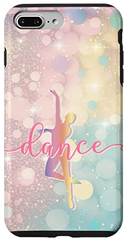 Pastel Aesthetic I Love Dance with Hot Pink Lettering Case for iPhone 7 Plus/8 Plus