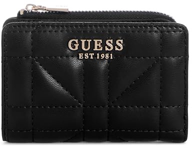 Guess Damen Edita Zip Around Card Case Wallet, Black, One Size