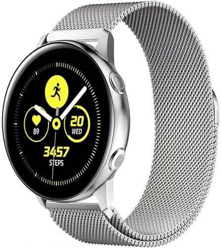 Magnetic Ersatzarmband für Amazfit GTR Mini 42mm/GTS 4/4 Mini/3/2/2e/2Mini, 20mm Armband Uhrenarmband, Einstellbar Metall Edelstahl Armbänder für Amazfit Bip 3 Pro/U/S/S Lite/Active 2/Active 3