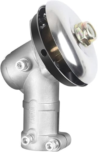 Skyspher Cabezal Desbrozadora 26mm 9 Dientes, Caja Reductora Universal M10 x 1.25LH, Engranaje Completo Monoforo con 2 Tornillos para Cortacésped/Desbrozadora