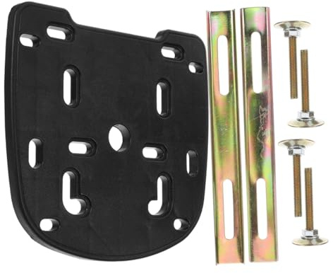 Ciieeo Motorcycle Rear Top Box Mount Hardware with Thickened Base | Pp and Iron Parts, Screws Included, Secure Fit for Motorcycle Rear Boxes and Luggage Racks