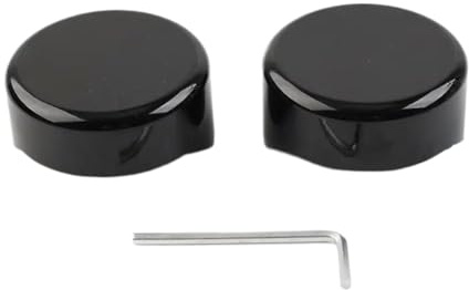 Aluminum Motorcycle Upper Fork Caps Cover Compatible With Softail Breakout FXBR FXBRS 2018 2019 2020 2021 2022 2023(Black)