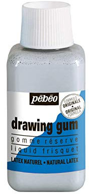 Pébéo- Drawing gum, 250 ml, Bleuté