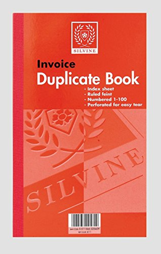 Silvine 611 - Duplicate Book Ruled 8x5in PK6