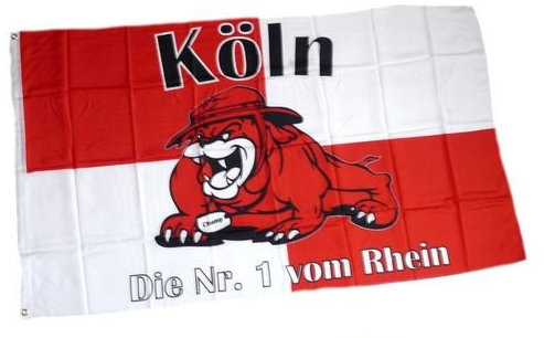 Fahne/Flagge Köln Bulldogge Fan NEU 90 x 150 cm
