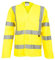 Mens Hi Vis Long Sleeve Waistcoat/Vest - Work High Visability in Yellow or Orange Sizes S to 4XL (3XL - XXXL, YELLOW)