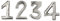 EDZARD 4er-Set Kerzenpins Advent, Kerzenstecker für Stumpenkerzen, Kerzendekoration mit Zahlen 1-4, Stecker aus vernickeltem Aluminium mit Silber-Optik, Höhe 5 cm