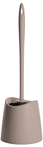 TATAY Klobürste | Robustes Material | Modernes Design | Fester und Langlebiger Bürstenkopf für Hygiene | Farbige WC-Bürsten für jedes Bad | 12 x 12 x 38 cm – Taupe