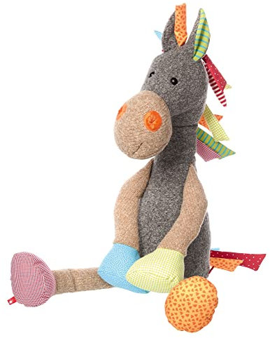 SIGIKID 38744 Pferd XXL Patchwork Sweety Mädchen und Jungen Kuscheltier empfohlen ab Geburt mehrfarbig