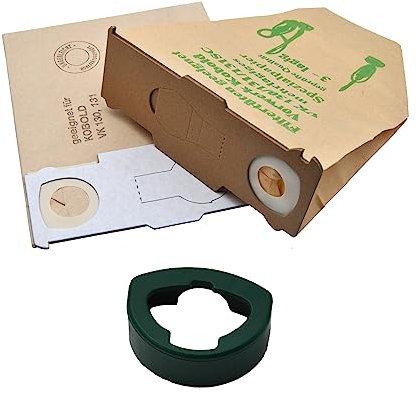 10 Staubsaugerbeutel + 1 Stielverstärkung das ORIGINAL von ARESGO geeignet für Ihren Vorwerk Kobold 130/131
