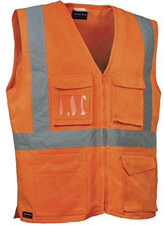 Cofra V295-0-01.Z/2 Arbeitsweste Seki, Größe S, orange