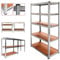 OcioDual Estanteria Metalica, Estanteria Trastero 180x90x40cm, Estantería Almacenaje, Estantería Metálica, Soporta 875kg Divididos en 5 Baldas, Almacenamiento Divisible, Plata
