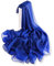 YFZYT Donne Lungo Moda Morbida Sciarpa dell'involucro Signore Sunscreen Voile Sciarpa Sheer per Abiti da sera, Matrimoni, Feste, Spiaggia - Blu Reale