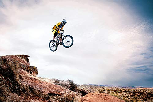 1art1 Mountain Biking XXL Poster Take Me Higher Plakat | Bild 120x80 cm