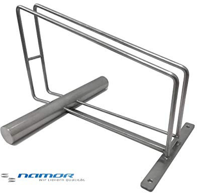 NAMOR Einzelparker Fahrradständer Edelstahl | Fahrradparker | Bodenparker | Fahrradhalter | Ausstellungsständer | 20 - 29 Zoll geeignet