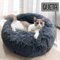 Queta Katzenbett Schöne Tierbett, Klein Hund Bett Haustierbett Plüsch Weich Runden Katze Schlafen Bett (50cm, Grau)