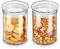 ZENS 800ml Vorratsgläser mit deckel 2er Set, Klar Vorratsdosen Glas mit Deckel Luftdicht, Küche Glasbehälter mit Deckel, Borosilikatglas Vorratsglas Aufbewahrungsgläser für Tee, Keks, Zuckerdosen