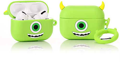 YIGEYI Silicone Case Compatible with Airpods Pro Funny Cute 3D Cartoon Cover [DSN Animation Lightweight Design] (Mike)
