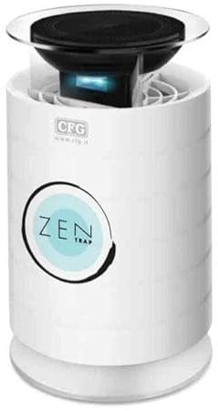 Luce Quadra CFG Zentrap Lampe LED anti-moustiques, capture des insectes, capteur crépusculaire, écran tactile, jusqu'à 30 m², EZ013