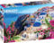 ENJOY-1083 - Blick auf Santorin mit Blumen, Griechenland, Puzzle, 1000 Teile