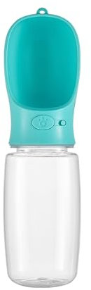 WePet Portable Dog Water Bottle, 19 OZ, Leak Proof Puppy Water Dispenser with Drinking Feeder for Pets Outdoor Walking, Hiking, Travel, Food Grade Plastic