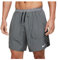 Nike Herren Df Stride 2In1 7In Shorts, Smoke Grey/Dk Smoke Grey/Refle, S