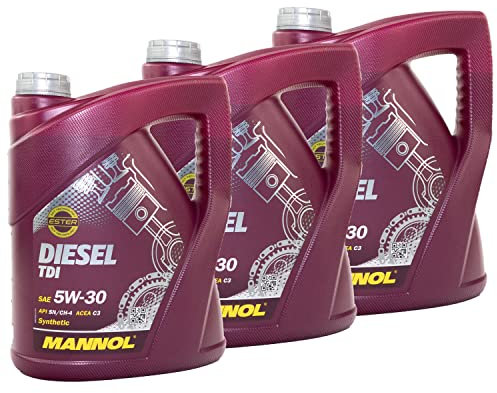 Motoröl Motor Öl MANNOL Diesel TDI 5W-30 API SN/CH-4 3 X 5 Liter