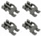 EuroStore07® 4 CUSCINETTI SUPPORTO CESTELLO PER LAVASTOVIGLIE COMPATIBILE CON 481010600198 FL 33