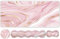 HAOCOO Keyboard Mouse Pad Set, Large Gaming Mouse Pad + Keyboard Wrist Rest + Mouse Pad with Wrist Support + Coaster, Easy Typing Pain Relief, 35.4x15.7in Desk Mat for Home Office, Pink Gold