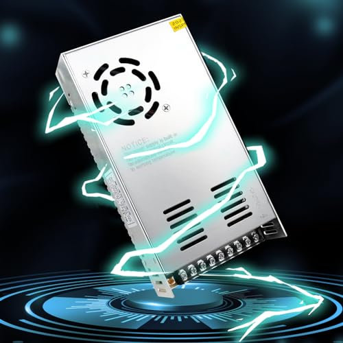 LightingWill 24V DC Power Supply 18.7A 450W Universal Regulated Switching, Converter AC 110/220V to DC 24 Volt LED Power Adapter, Transformer, Driver for CCTV, LED Strip light, Radio, Computer Project
