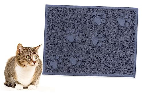 Mipcase 30 Washable Rugs Pet Pads Extra Large Cat Litter Mat Litter Tray Mat Cat Cleaning Carpet Pet Supplies Trash Can Pet Mat Container Grey Box Plate Cats and Dogs Litter