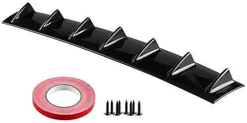 Auto ABS/Kohlefase Stoßstange Lippe Diffusor, Für Mercedes-Benz E-Class W211 W212 W213 E200 Heckspoiler Splitter Anti Crash Kratzfest Styling ZubehöR,A/Black-L